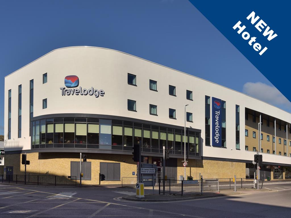 Travelodge Dover, budget hotel, exterior view, St James Retail & Leisure Park