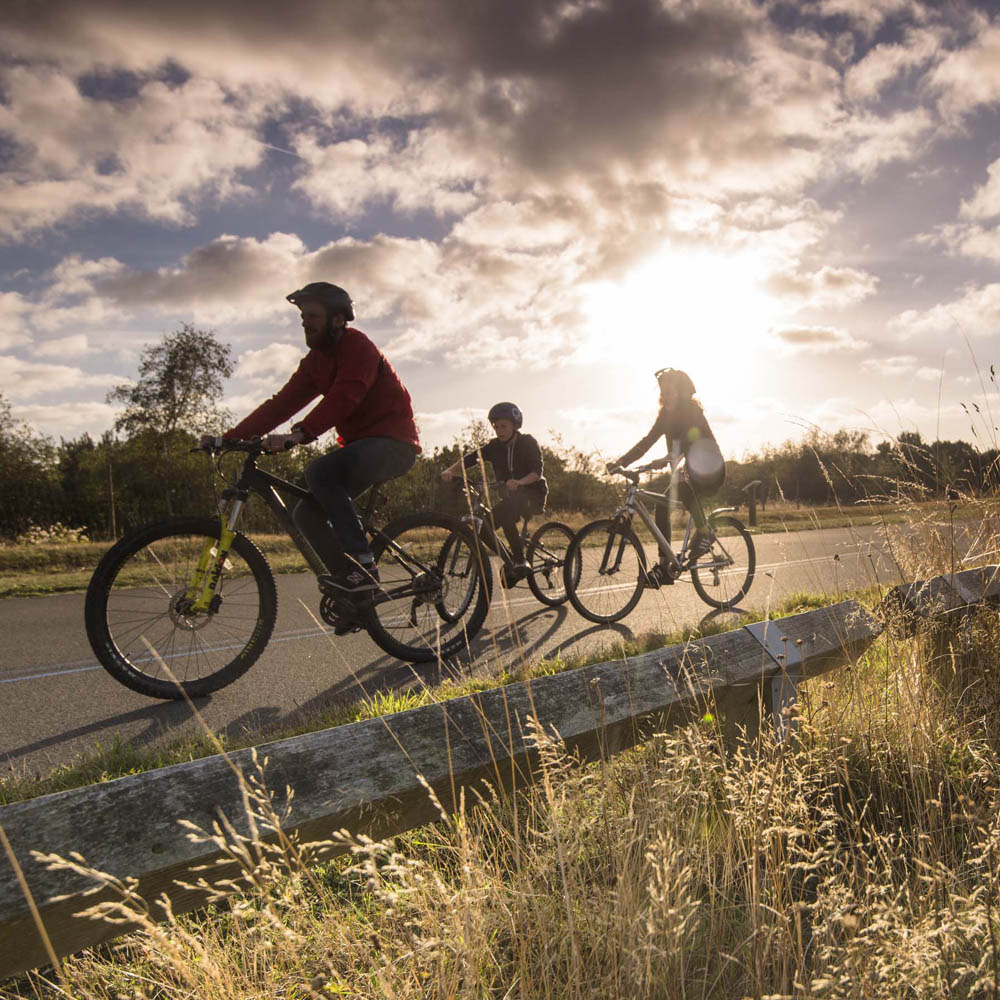Cycling, Family, Betteshanger park, Deal, Kent